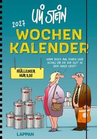 Produktbild: Uli Stein Wochenkalender 2027: Taschenkalender mit Spiralbindung und Gummiband