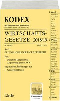 Produktbild: KODEX Wirtschaftsgesetze Band I 2018/19