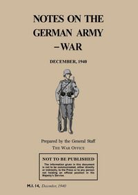 Produktbild: Notes On The German Army-War
