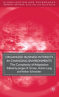 Produktbild: Organized Business Interests in Changing Environments