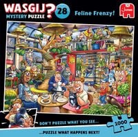 Produktbild: Wasgij Mystery 28 - Feline Frenzy - Puzzle 1000 Teile