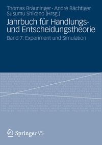 Produktbild: Jahrbuch f&uuml;r Handlungs- und Entscheidungstheorie
