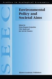 Produktbild: Environmental Policy and Societal Aims