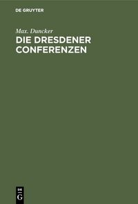 Produktbild: Die Dresdener Conferenzen