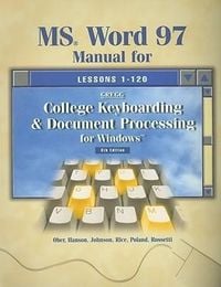 Produktbild: MS Word 97 Manual for Gregg College Keyboarding & Document Processing for Windows