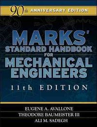 Produktbild: Avallone, E: Marks' Standard Handbook for Mechanical Enginee