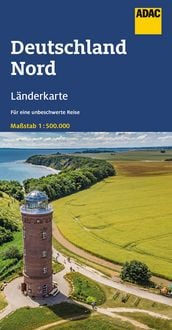 Produktbild: ADAC L&auml;nderkarte Deutschland Nord 1:500.000
