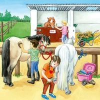 Produktbild: Puzzle Ravensburger Ein Tag auf dem Reiterhof 3 X 49 Teile