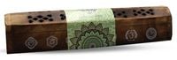 Produktbild: India Truhe "7 Chakren" Holz 30x6cm, Räucherstäbchenhalter