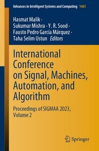 Produktbild: International Conference on Signal, Machines, Automation, and Algorithm