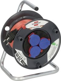 Produktbild: Brennenstuhl 1098530001 Kabeltrommel 20 m Rot (matt) Schutzkontakt-Stecker