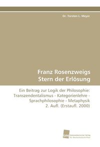 Produktbild: Meyer, D: Franz Rosenzweigs Stern der Erl&ouml;sung