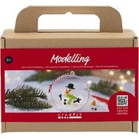 Produktbild: Creativ Company DIY Sets Modellieren Mini Kreativ Set Modellieren, Schneemann, Kreativ Box