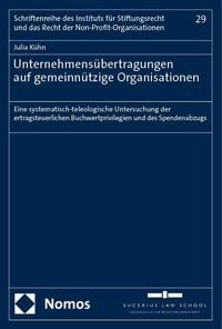 Produktbild: Unternehmens&uuml;bertragungen auf gemeinn&uuml;tzige Organisationen