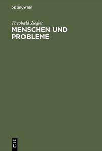 Produktbild: Menschen und Probleme