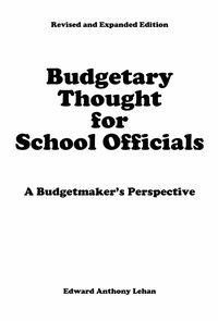 Produktbild: Budgetary Thought For School Officials
