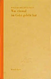 Produktbild: Was einmal im Geist gelebt hat