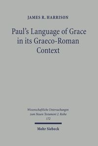 Produktbild: Paul's Language of Grace in its Graeco-Roman Context
