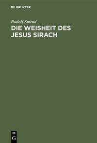 Produktbild: Die Weisheit des Jesus Sirach
