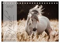 Produktbild: Pferde - Spiegel deiner Seele (Tischkalender 2027 DIN A5 quer), CALVENDO Monatskalender