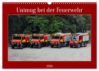 Produktbild: Unimog bei der Feuerwehr (Wandkalender 2026 DIN A3 quer), CALVENDO Monatskalender