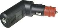 Produktbild: ProCar Winkelbarer 2fach USB Ladestecker Belastbarkeit Strom max.=5 A Passend f&uuml;r (Details) USB-A Adapter 12 V zu 5 V, 24 V zu 5 V