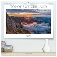 Produktbild: Top of Switzerland (hochwertiger Premium Wandkalender 2026 DIN A2 quer), Kunstdruck in Hochglanz
