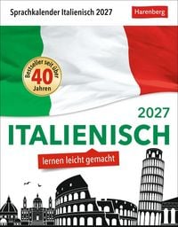 Italienisch Sprachkalender 2027 - Italienisch lernen leicht gemacht - Tagesabreißkalender