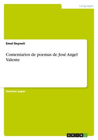 Produktbild: Comentarios de poemas de Jos&eacute; Angel Valente