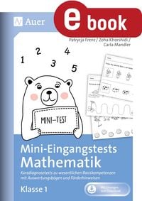 Produktbild: Mini-Eingangstests Mathematik - Klasse 1