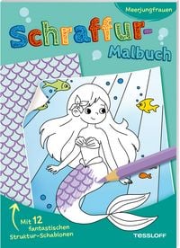 Produktbild: Schraffur-Malbuch. Meerjungfrauen