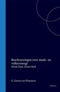 Produktbild: Beschouwingen Over Staats- En Volkerenregt