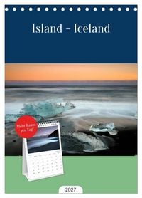 Produktbild: Tischplaner 2027 - Island - Iceland (A5 Tischkalender zum Aufstellen) CALVENDO