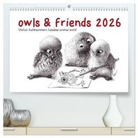 Produktbild: owls & friends 2026 (High Quality Premium Wall Calendar 2026 DIN A2 landscape),CALVENDO 12 Month Wall Calendar