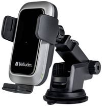 Produktbild: Verbatim Induktions-Ladeger&auml;t 15 W FWC-03 Pro Qi Fast Wireless Car Charger 49554 Ausg&auml;nge Magnetanschluss Schwarz