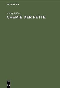 Produktbild: Chemie der Fette