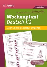Produktbild: Wochenplan Deutsch 1/2 Lesen/Mit Literatur umgehen