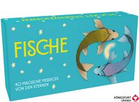 Produktbild: Sternzeichen Fische 40 Karten in Magnetschachtel mit Metallicfolie - Magische Messages von den Sternen