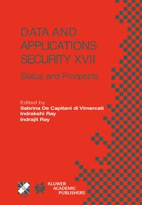 Produktbild: Data and Applications Security XVII