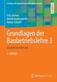Produktbild: Grundlagen der Baubetriebslehre 3
