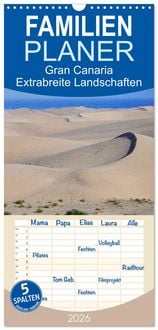Produktbild: Familienplaner 2026 - Gran Canaria - Extrabreite Landschaften mit 5 Spalten (Wandkalender, 21 x 45 cm) CALVENDO