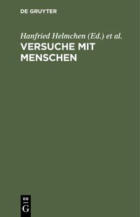 Produktbild: Versuche mit Menschen