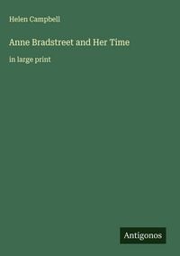 Produktbild: Anne Bradstreet and Her Time