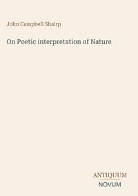 Produktbild: On Poetic interpretation of Nature