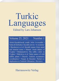 Produktbild: Turkic Languages 25 (2021) 1