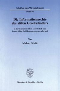 Produktbild: Die Informationsrechte des stillen Gesellschafters