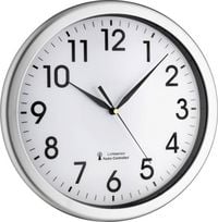 Produktbild: TFA Dostmann 60.3519.02 Funk Wanduhr 30.8cm x 43mm Silber