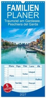 Produktbild: Familienplaner 2027 - Traumziel am Gardasee. Peschiera del Garda mit 5 Spalten (Wandkalender, 21 x 45 cm) CALVENDO