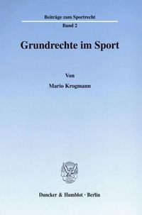 Produktbild: Grundrechte im Sport.