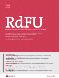 Produktbild: RdFU - &Ouml;sterreichisches Recht der Familienunternehmen